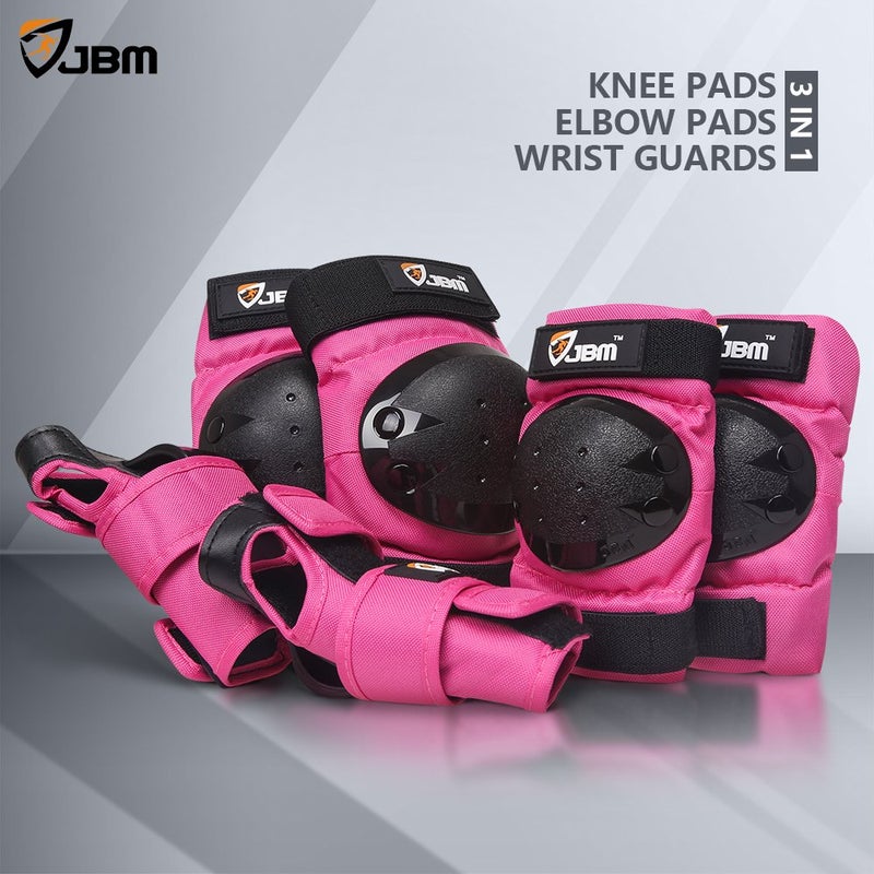 JBM Adult & Kids Knee Pads Elbow Pads and Wrist Guards for Inline Skating, Roller Skating, Skateboarding, Scootering - Image 4